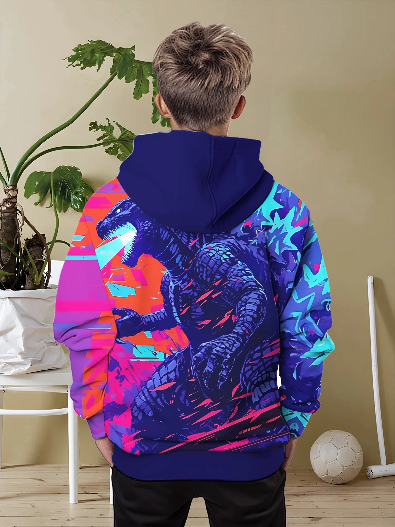 King Kong-G-Godzillas movie 3D Print All Seasons Children Casual Sweatshirt Cool Pullover Tops Unisex Clothes Boy Girl Hoodies 2