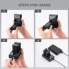 K&F Concept EN-EL15 EN-EL15A EN-EL15B 2 Pack Battery and Charger for Nikon Z6 Z7 D780 V1 D850 D810 D810A D800 D800E D750 Cameras 4