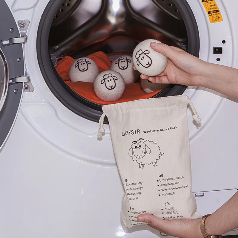 Wool Dryer Balls Reusable Washing Machine Clothes Dryer Balls Home Fabric Ball Laundry Clothes Fabric Softener Ball laundry ball