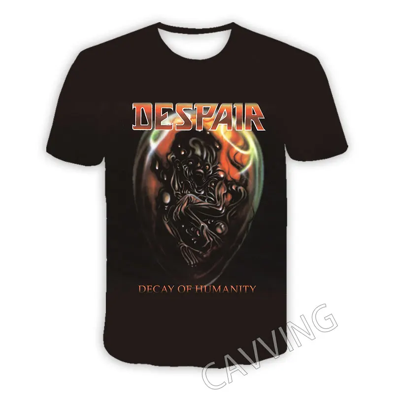 

New Fashion Women/Men's 3D Print DESPAIR -Rock Casual T-shirts Hip Hop Tshirts Harajuku Styles Tops Clothing