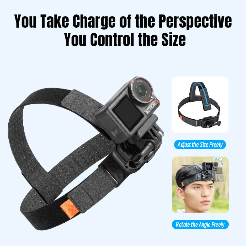 STARTRC Adjustable Forehead Strap Mount for DJI Action 6/5 Pro/4/3 ...