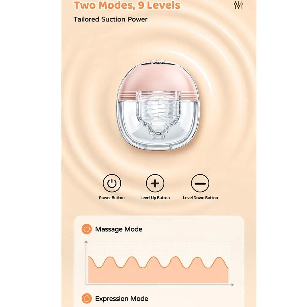 Electric BPA Free Breast Pump for Women Handsfree Portable