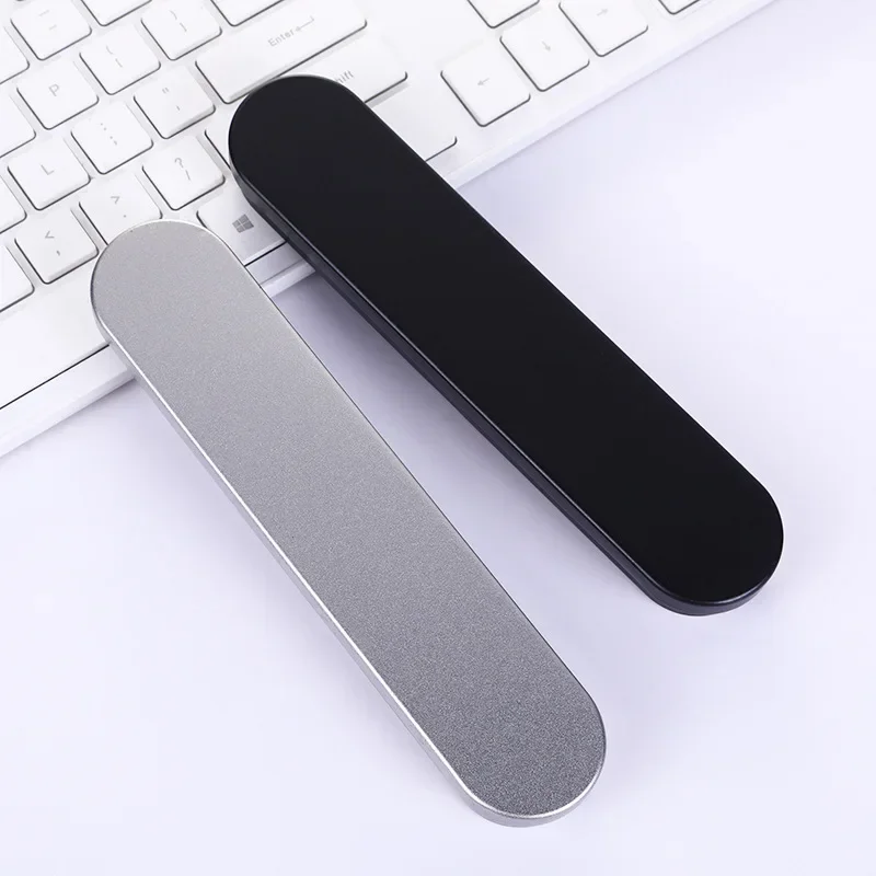 Stationery Box Silver Black Metal Pen Box Protection Box For Fountain Pen Pencils Stationery Gift Office School Supplies