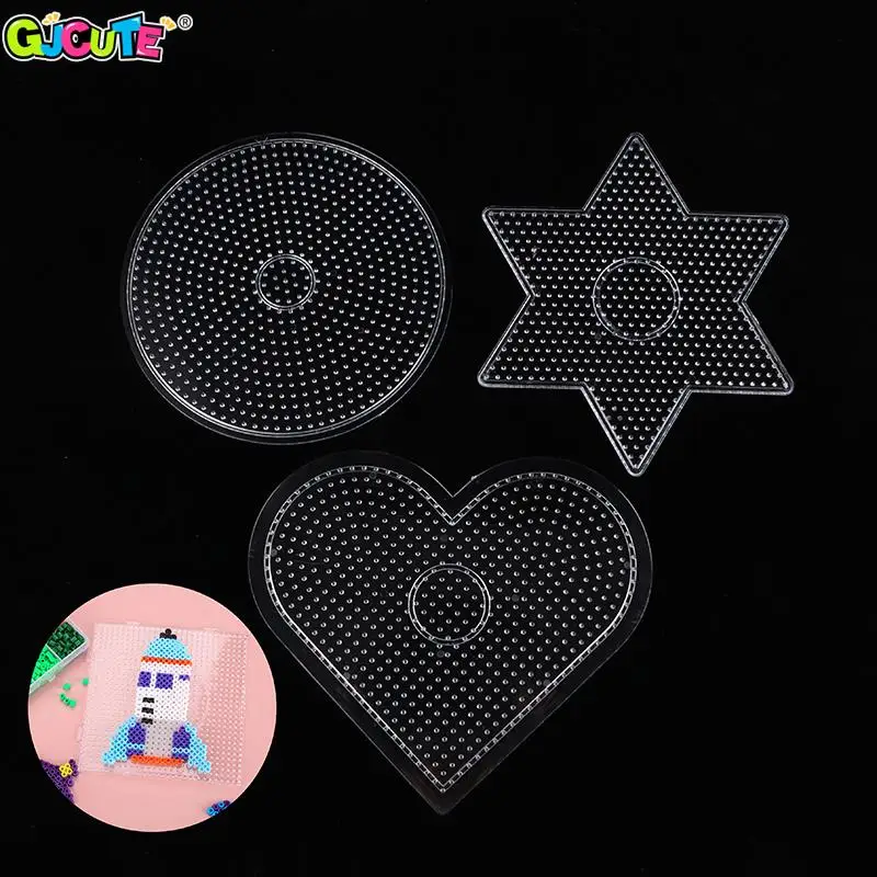 

1PC 5MM Kids Hama Beads Toy DIY Fuse Beads Iron Beads Tool Educational Tangram Jigsaw Puzzle Melting Bead Pegboard Template