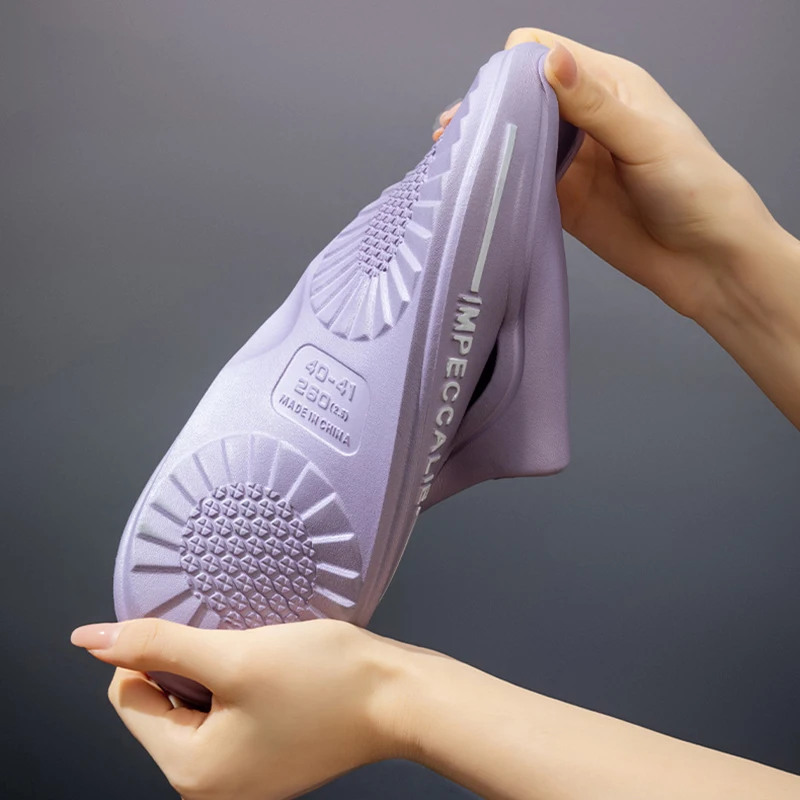 Summer Eva Thick Platform Slippers Women 2026 Comfort Open Toe Soft Sole Home Slides Woman Outdoor Non Slip Beach Sandals Female