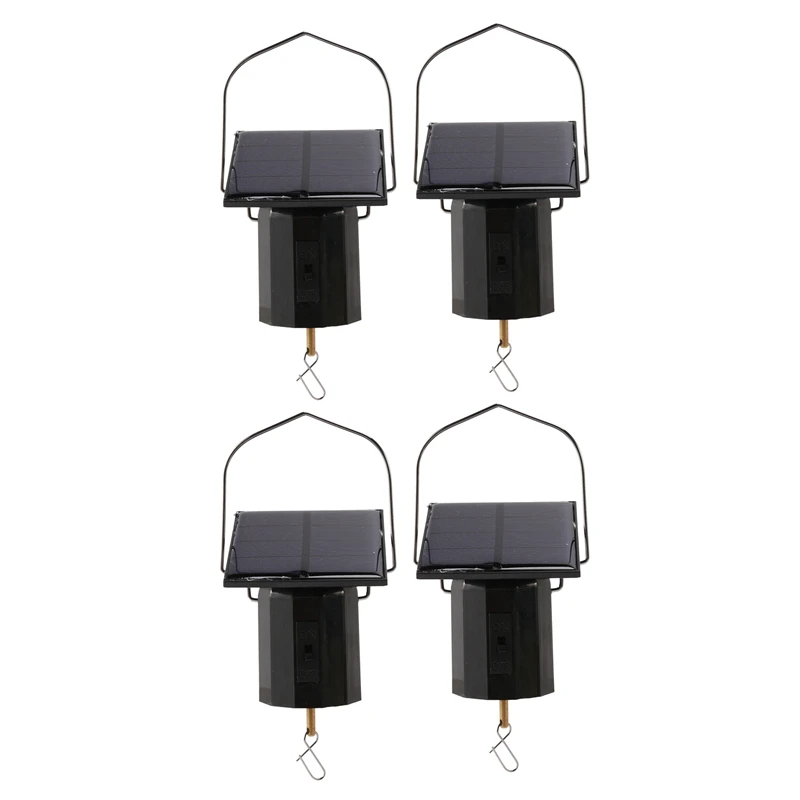 

Solar Hanging Display Motor Rotating Small Motor Solar Energy Wind Spinner Motor Multi-Purposes Rotatable Hook 4Pcs