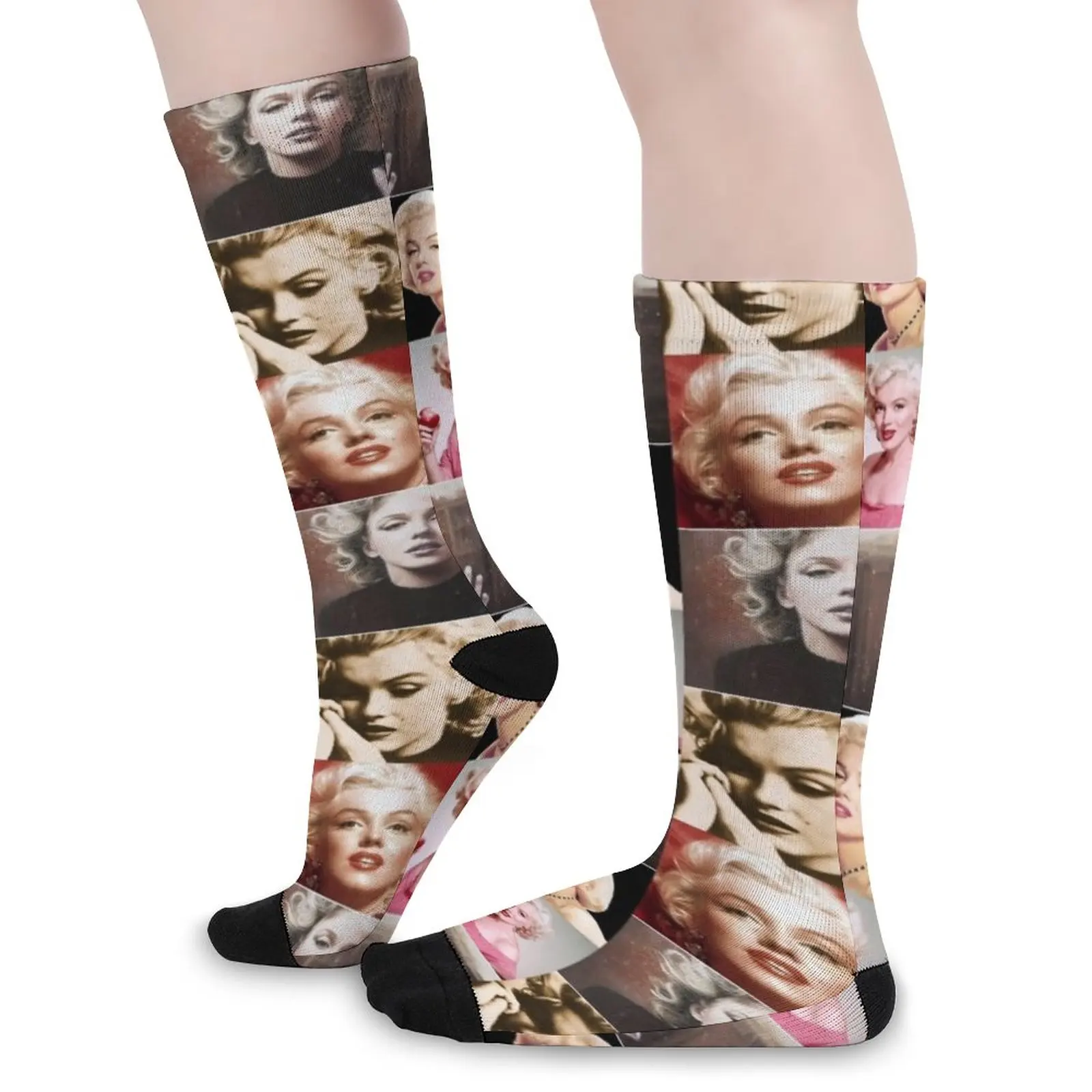 Marilyn Monroe American actress Vintage Aesthetic Photos Collage - 2 Socks retro hiking
