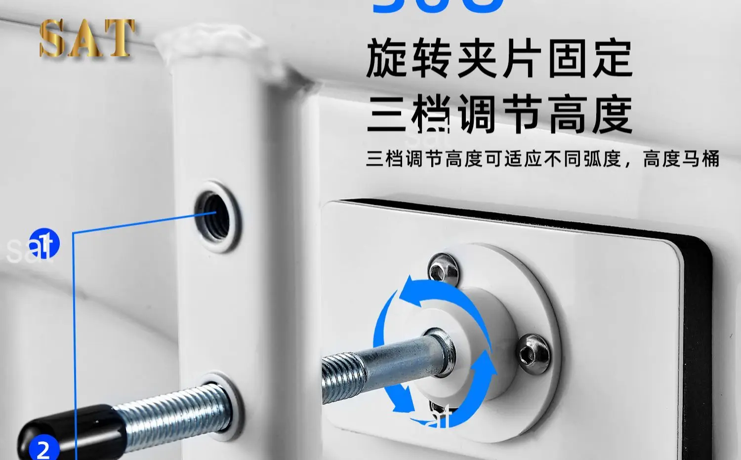 Description Picture 6 of itemElders Toilet Bathtub Handrail Safety Grab Bar Stainless Steel Handles Grab Bars Armrest Hand Support
