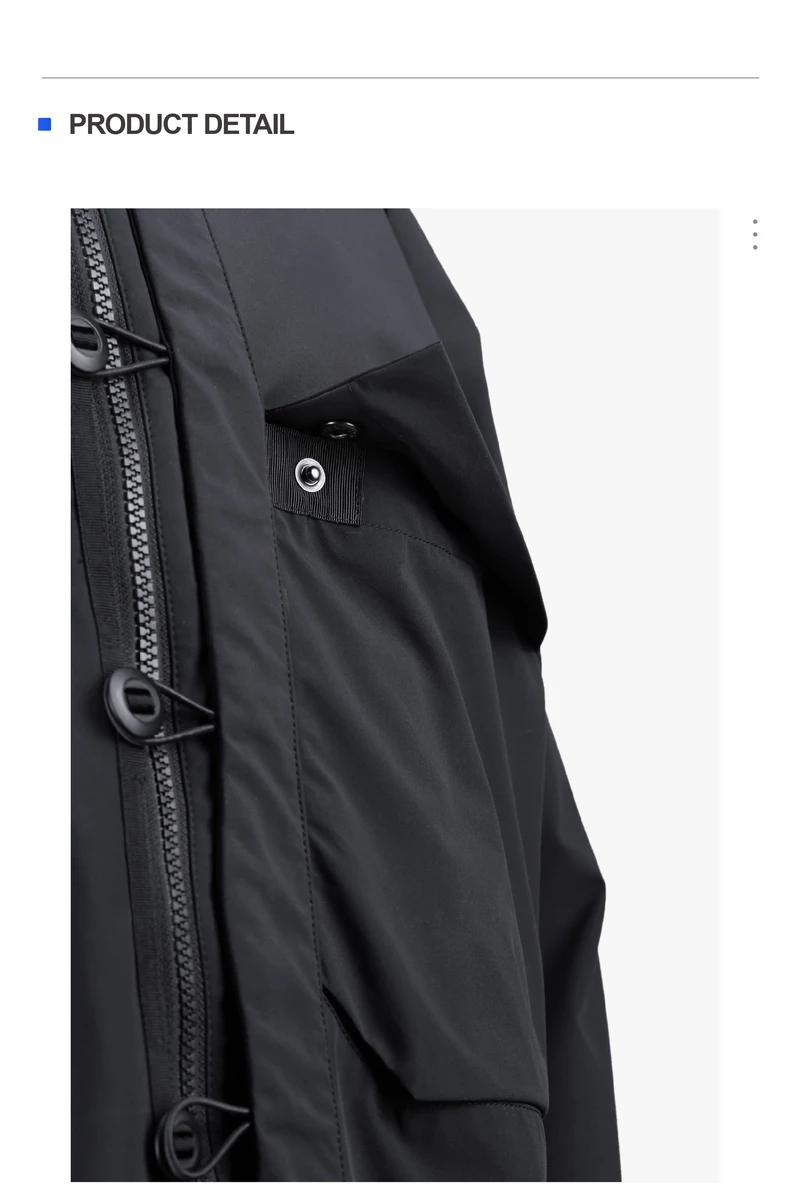 Reindee lusion 21fw functional seamless pocket waterproof tang suitacket kimono techwear asian style