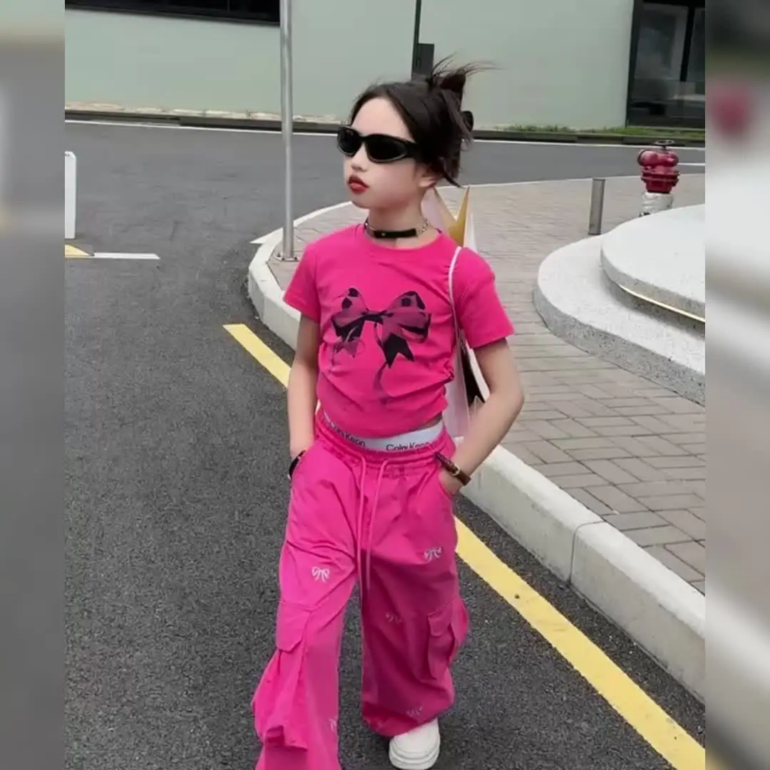 Bambini Top Nyc Ragazze Rule Stampato Elegante Alla Moda Corto New Età