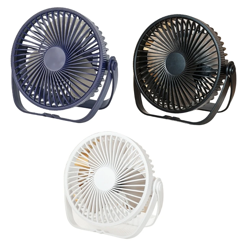 

Mini Desk Fan Table Fan with Super Quiet 3 Speeds USB Charing Fan for Indoor Outdoor Camping Indoor Gym Treadmills
