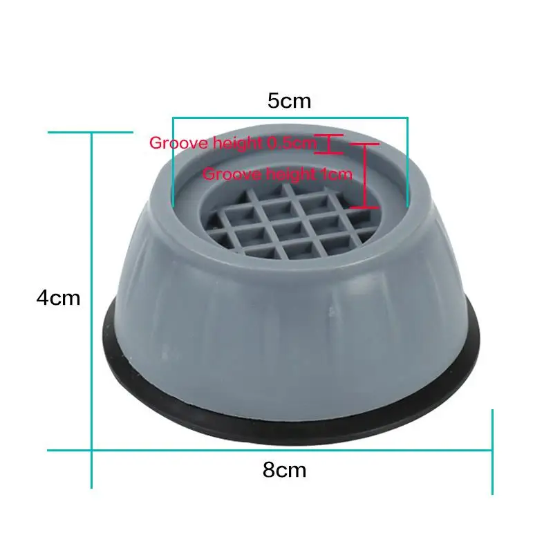 Anti Vibration Pads Washing Machine Rubber Feet Legs Mat Universal Noise-reducing Leg Base for Furniture washing machine pads furniture leg pads rubber pads furniture pads anti vibration pads