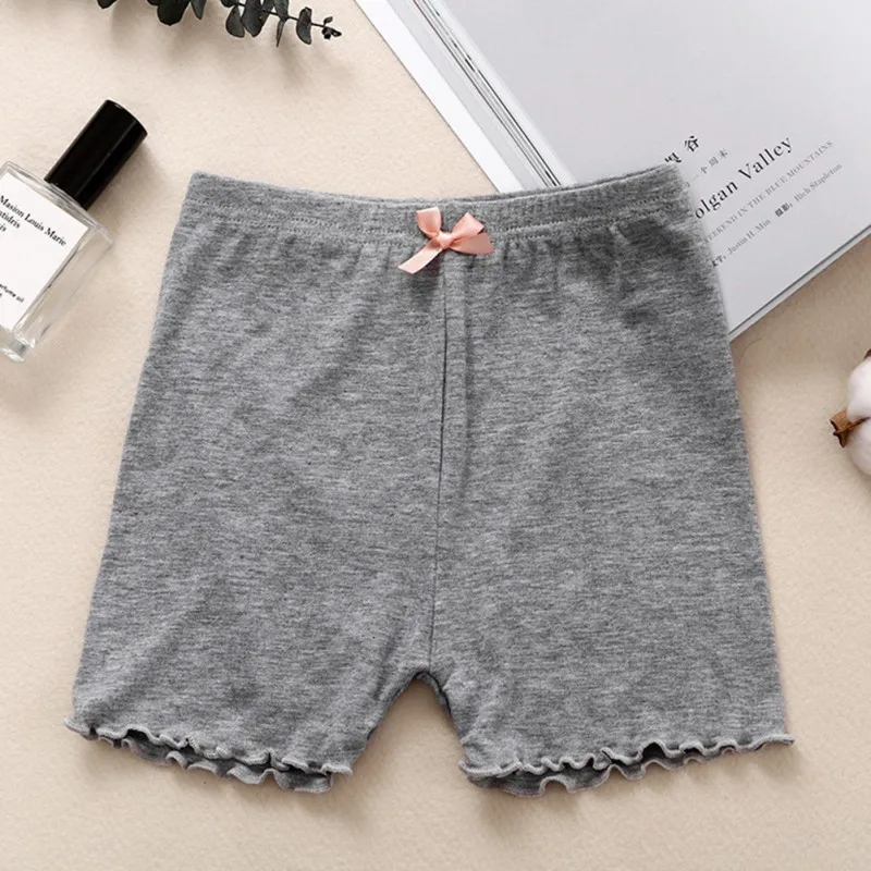 Summer Kids Leggings Solid Color Toddler Safety Pants