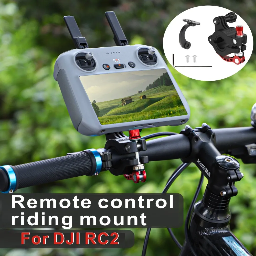 

For DJI AIR 3 Remote Control Riding Stand for DJI RC 2 Action Camera Bike Clip