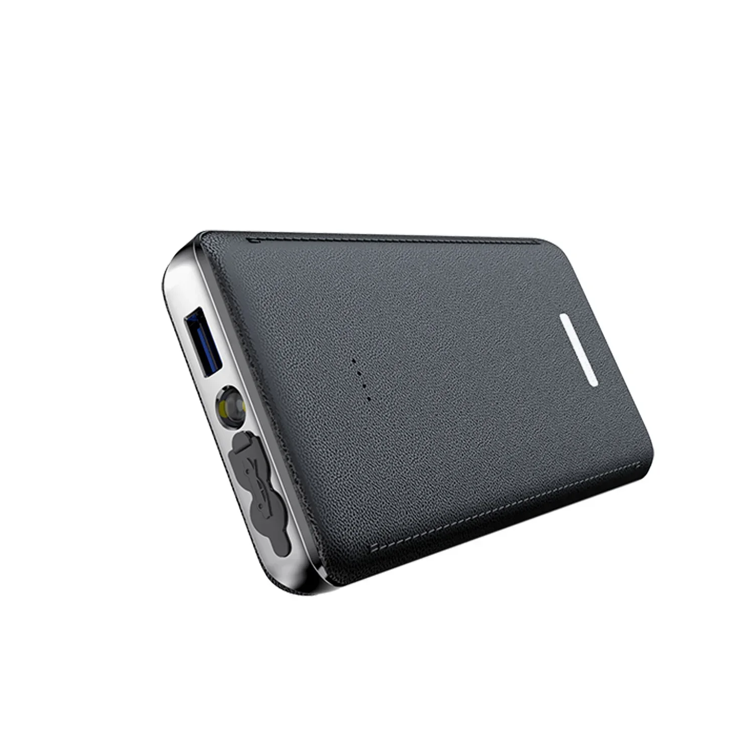 12V ultra-thin Leather Car Jump Starter Booster Portable Car Power Bank 30000mAh Multifunctional Engine Battery Emergency Start