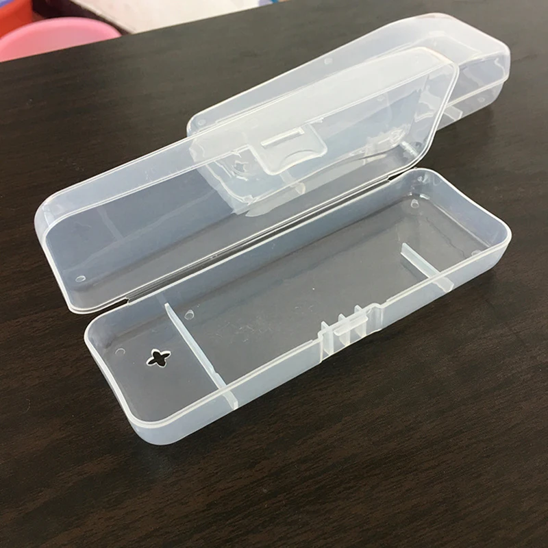 Razor Storage Box 2pcs/lot Men Universal Shaver Storage Box Handle Full Transparent Plastic Case Razor Boxs Eco-Friendly Shaving Box