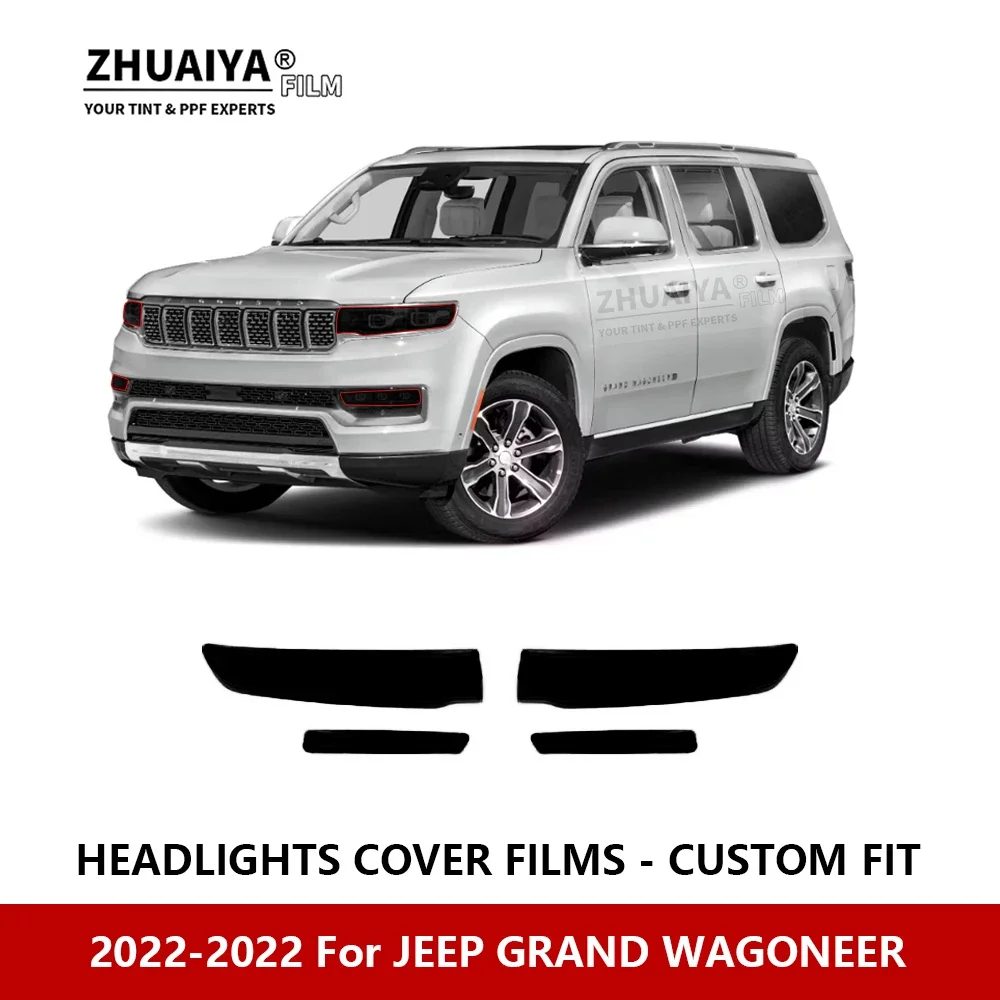 

For JEEP GRAND WAGONEER 2022-2022 Car Exterior Headlight Anti-scratch PPF precut Protective film Repair film Car stickers