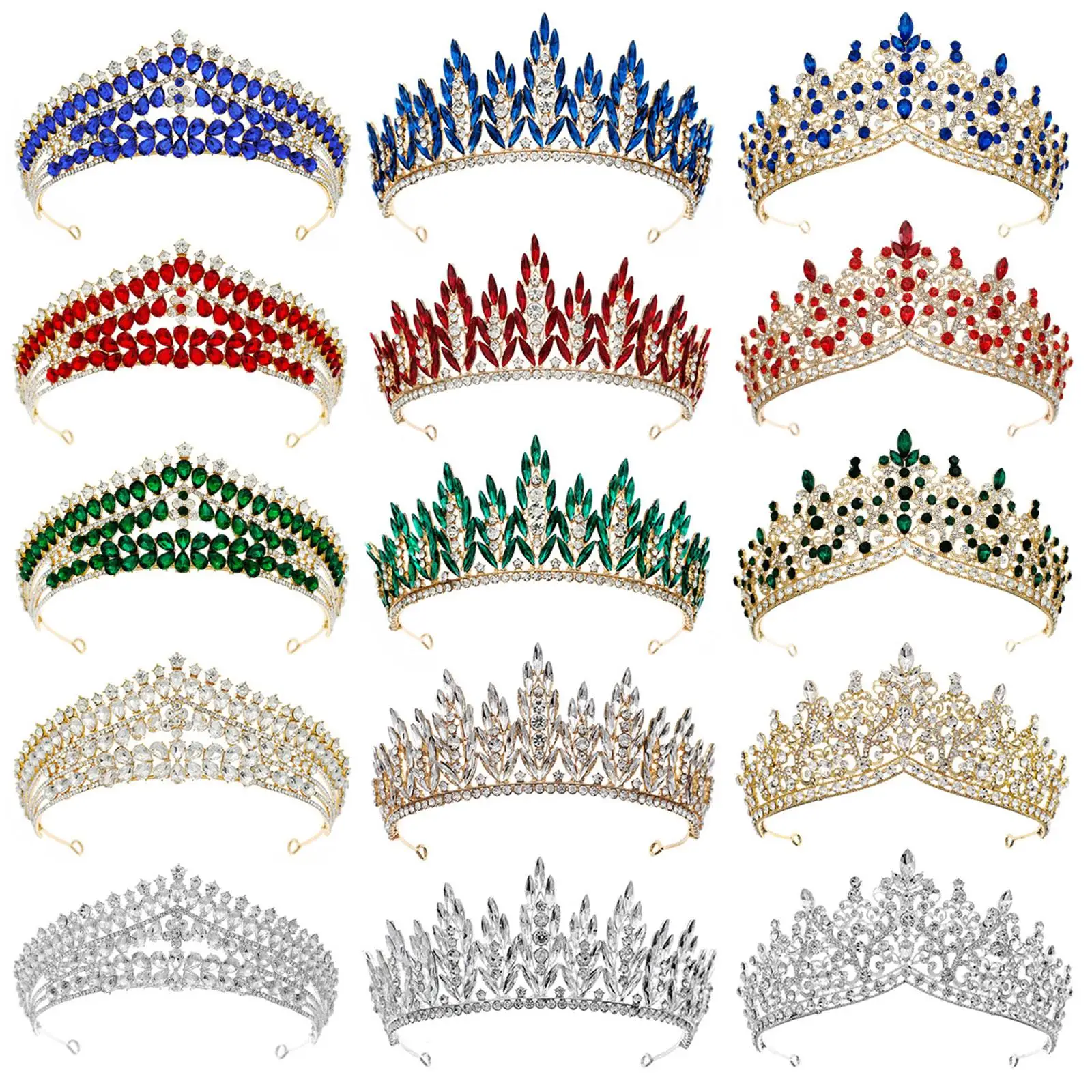 Wedding Tiara Headband Hairband Charm Gift Crown Princess Crown Crown Headband for Birthday Evening Banquet Photography