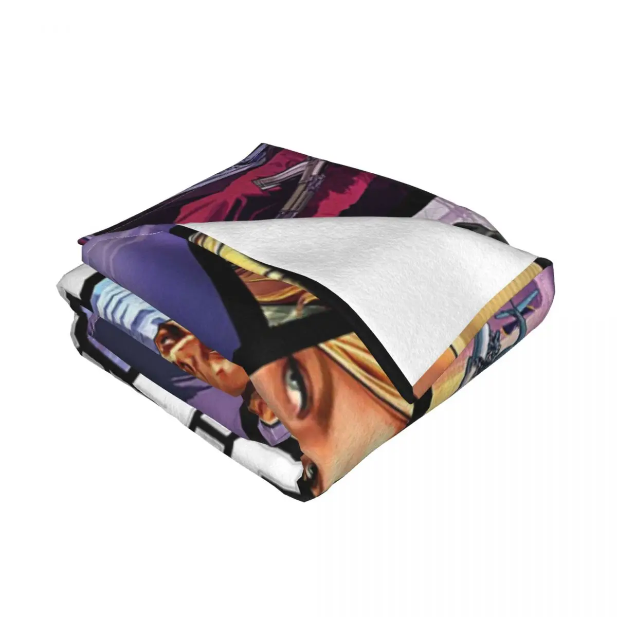 GTA Grand Theft Auto Blanket Warm Fleece Soft Flannel Video Game Throw Blankets for Bedroom Sofa Home Spring 4