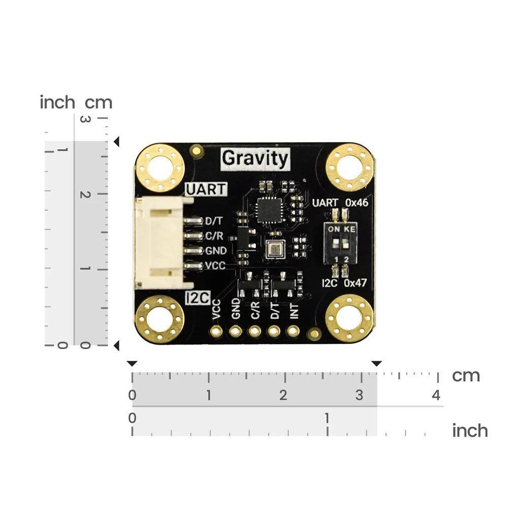 Capteur BMP581 DFRobot connecté à une carte Arduino Uno via fils dupont