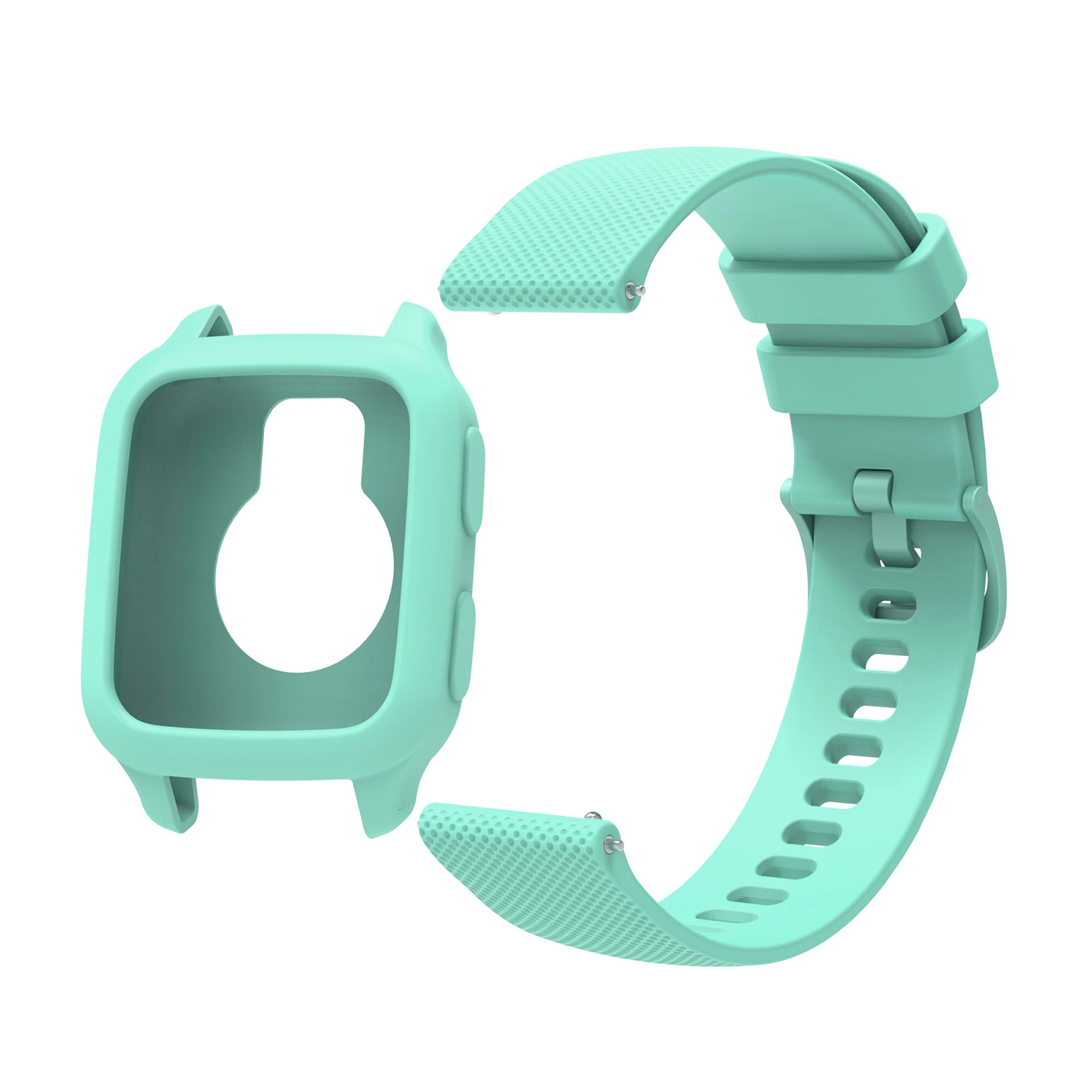 Premium Silicone 2-in-1 Watch Protector with Textured Strap