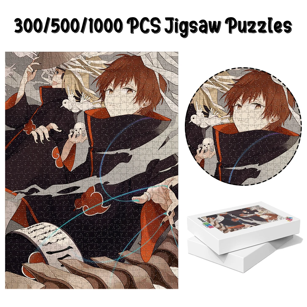 Sasori Games and Puzzles Naruto Character Board Games Children Toys Bandai Classic Cartoon Anime Toys Kids Restless Family Game monkey d luffy jigsaw puzzles one piece anime board games japanese style cartoon toys hobbies for children restless education