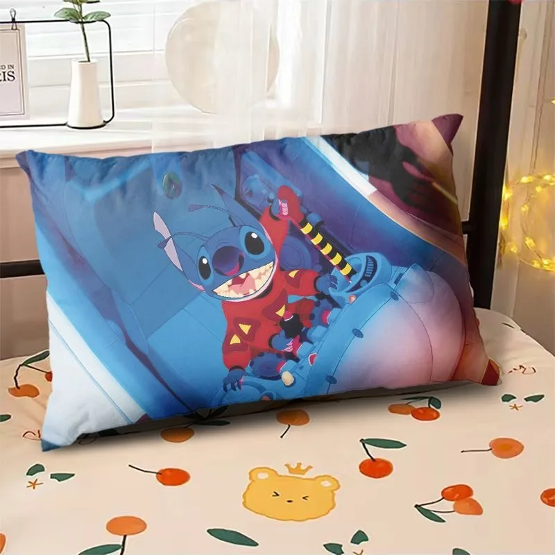 Lilo and Stitch pillowcase children student sleeping pillowcase sofa cushion cover bedroom room home decoration children gift 4