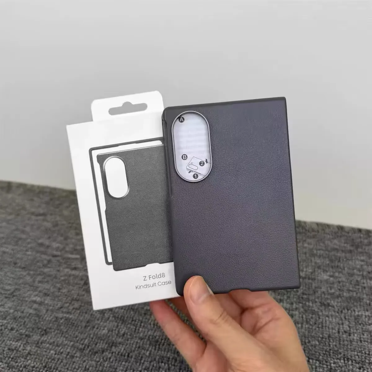 Luxury Genuine Leather Shockproof Phone Case - Premium Foldable Design