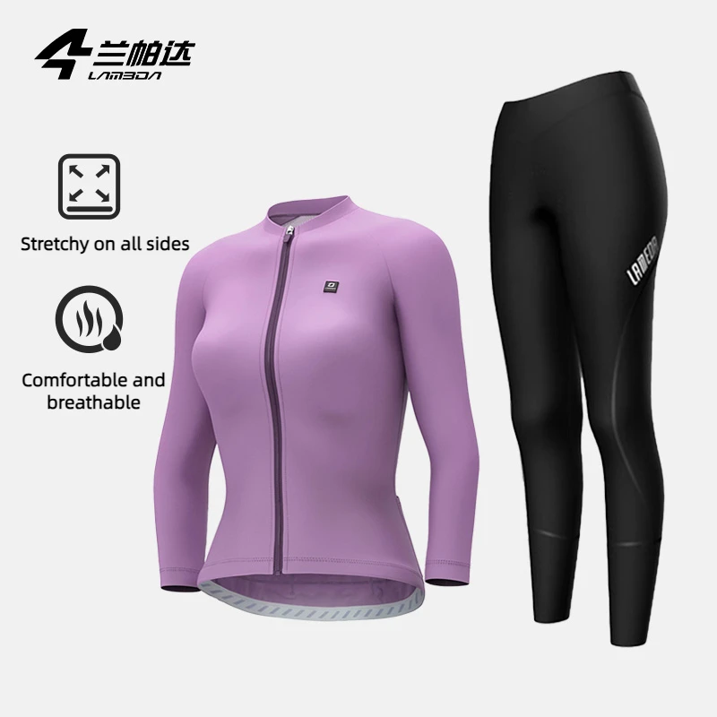 Women Cycling Jersey Stretchy On All Sides Bicycle Clothes Comfortable Breathable Cycling Pants Woman Clothing Lameda