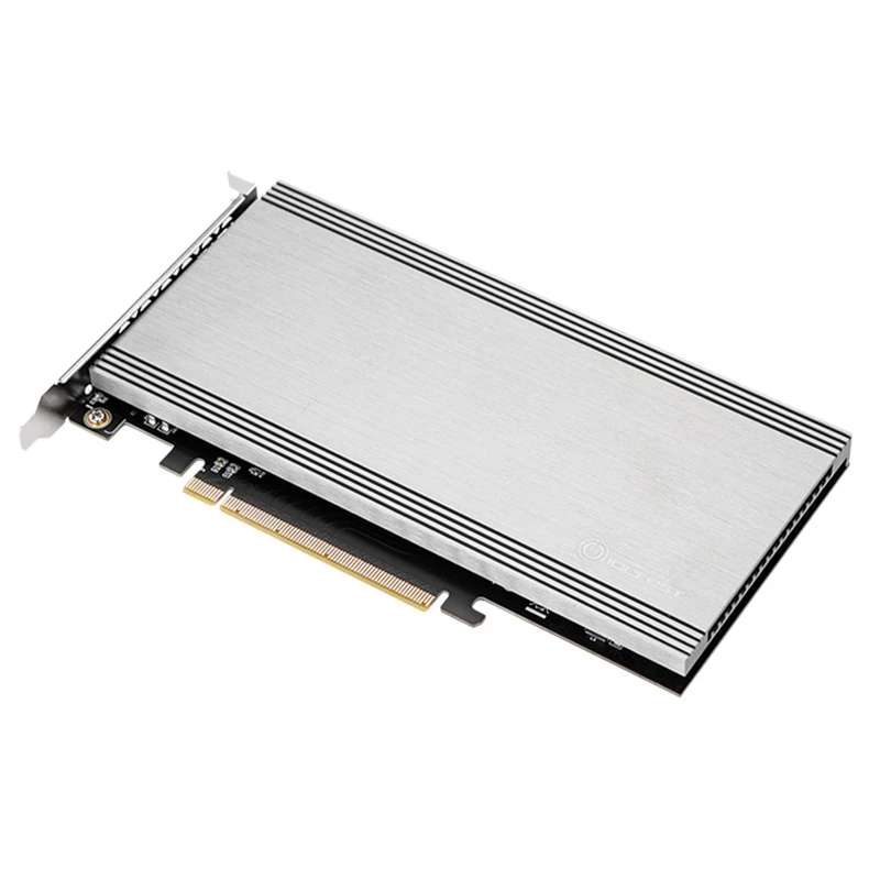 

IOCREST IO-PCE34M2-01 Adapter Card, High Thermal Conductivity Pcle 3.0 X16 To 4 Xm.2 Adapter Card Supports Nvme RAID