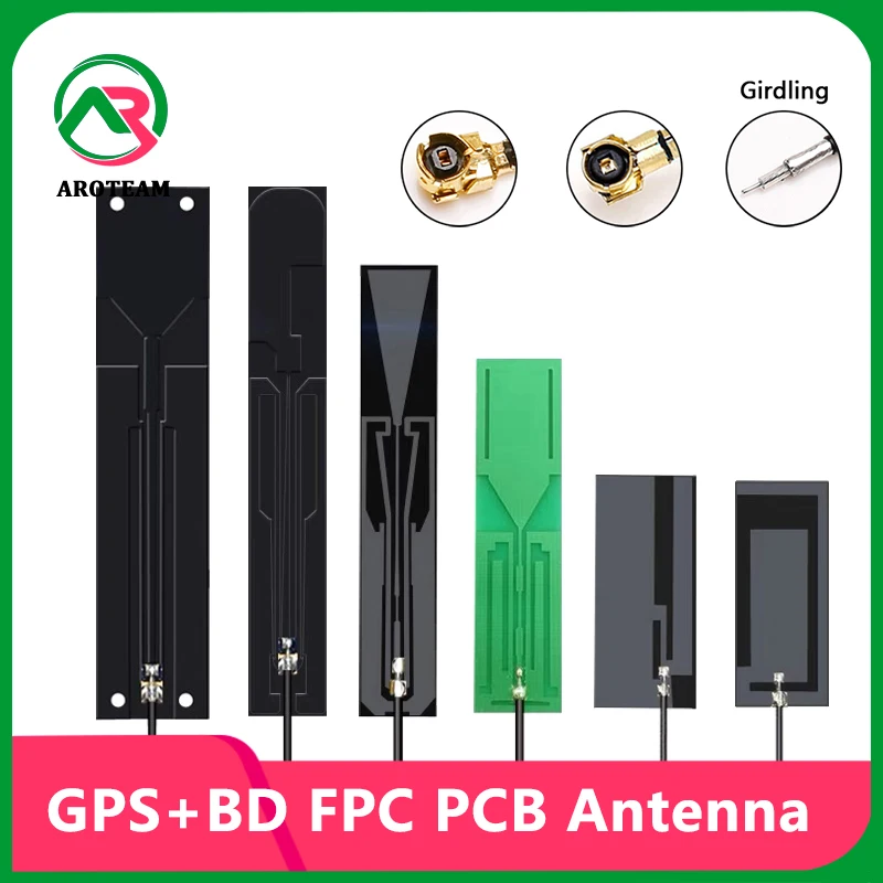 10PCS GPS BD 패시브 안테나 1575MHZ 1561MHZ 내부 자동차 PCB 보드 FPC 유연한 위치 공중 모듈 자동차용 U.fl SMA