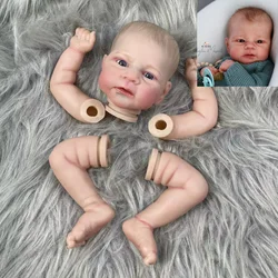 Hand-Painted 17-Inch Vinyl Reborn Doll Kit with Cloth Body and Hair - With Cloth Body (Painted Kit)