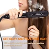 Women Flat Iron Salon Anti-scalding Hair Straightener Steam Ceramic Heating 2 in 1 Hair Curler ElectricHair Styler Tools 1