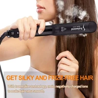 Women Flat Iron Salon Anti-scalding Hair Straightener Steam Ceramic Heating 2 in 1 Hair Curler ElectricHair Styler Tools 1