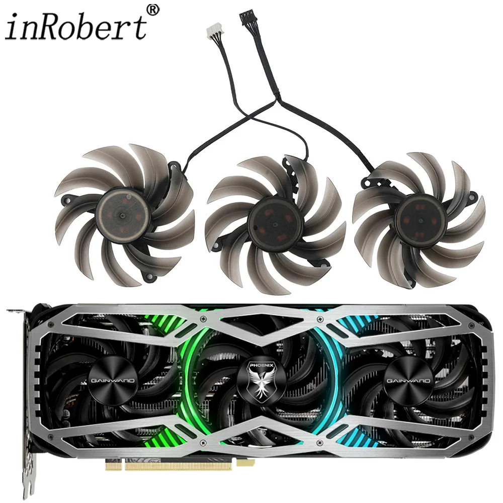 

82MM TH8015S2H-PCC01 FD8015U12D Video Card Fan For Gainward RTX 3060 Ti 3070 3070Ti 3080 3080Ti 3090 Phoenix GPU Cooler Fan