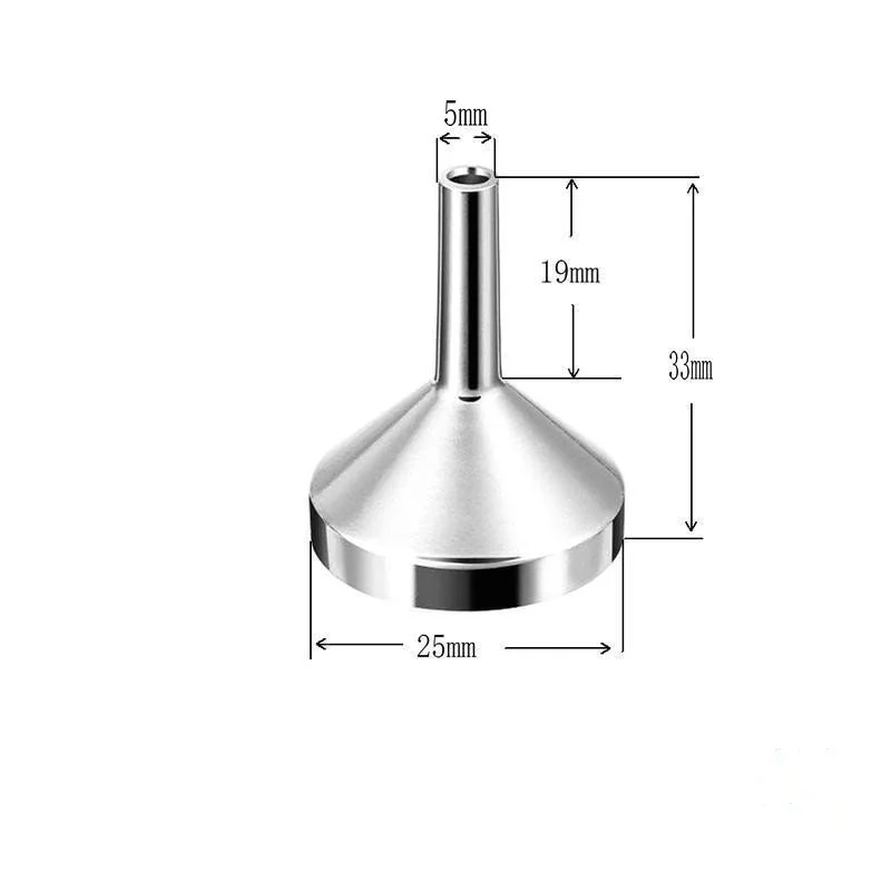 Kitchen Funnel 5Pcs Mini metal Aluminum Funnel Kitchen Oil Liquid Funnel with Detachable Filter Wide Mouth for Canning Kitchen Tools