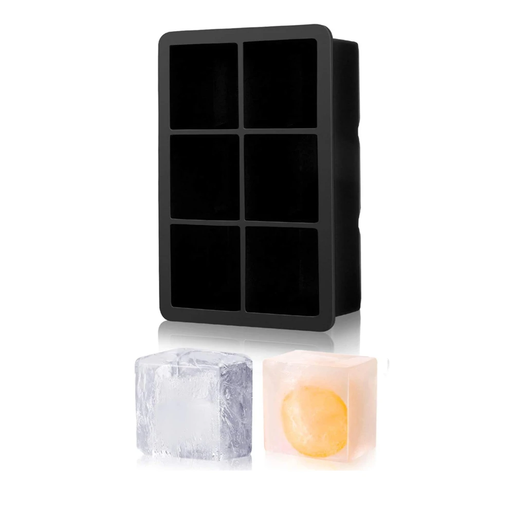 Premium Round & Square Ice Cube Mold for Chilled Whiskey & Cocktails