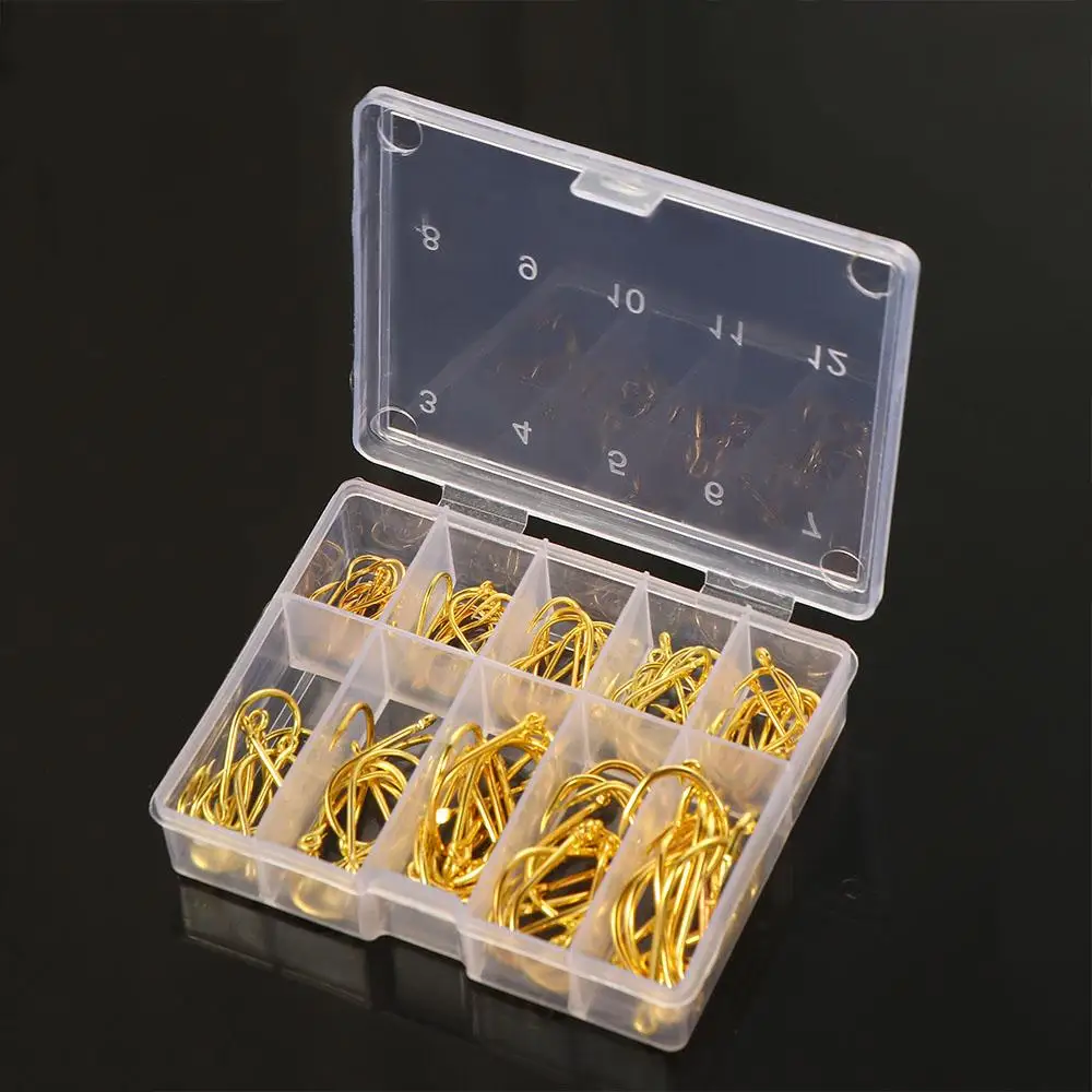 Description Picture 2 of itemPesca Hooks Big Ringed Sea Hook Fish Tackle Fishing Hooks Set Fly Fishing Jip Barbed Carp Hooks Single Circle Fishing Hook