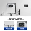 #Concealed water tank squatting toilet set, hidden induction squatting pit, household wall type black ceramic rock slab 4