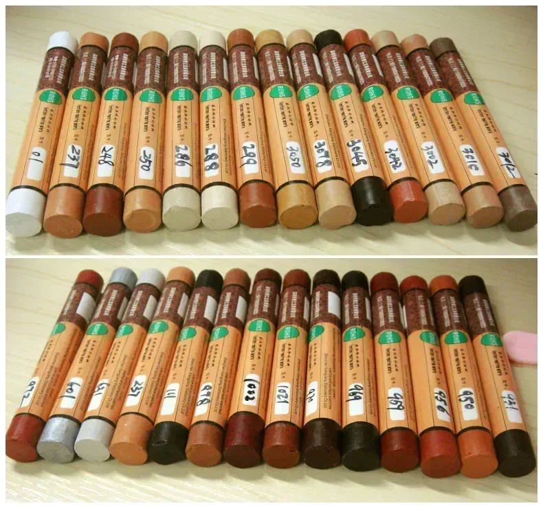 Furniture paint floor repair floor wax crayon scratch patch paint pen wood composite repair materials 14pcs/set wood repair kit