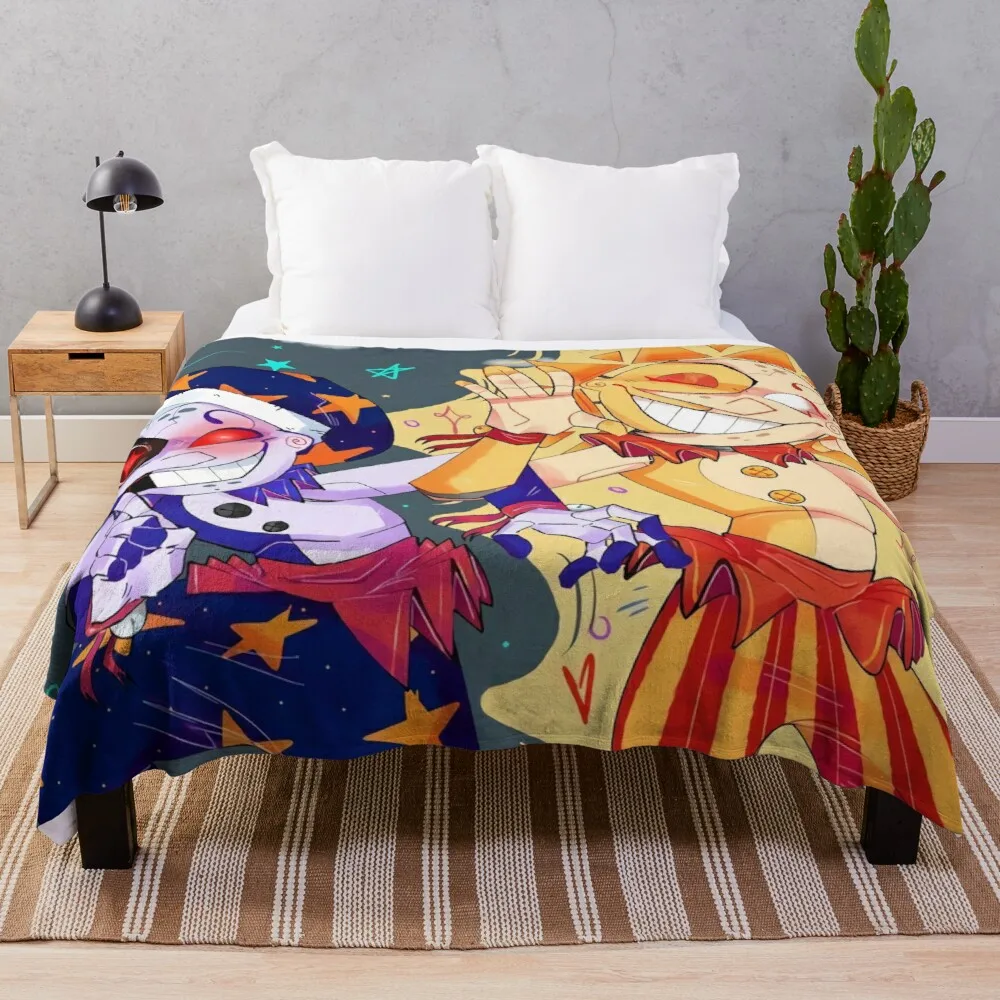 Coperta Sottile Sundrop E Moondrop Fnaf Security Violation Throw Blanket