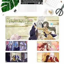 Tapete de mesa antiderrapante do teclado da esteira para o overwatch/cs go tapete antiderrapante personalizado do rato do jogo do beijo de kamisama