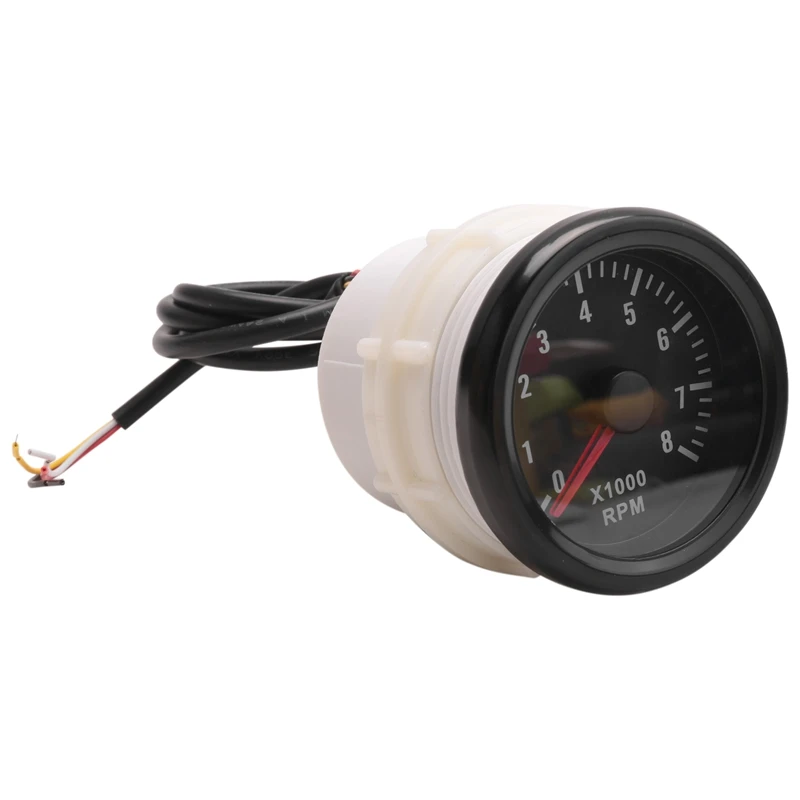 52MM Electrical Tachometer 0-8000 RPM 2Inch RPM Tacho Meter For 2 3 4 5 6 8 Cylinder Gasoline Engine Car Boat Yacht tachometer gauge,engine tachometer,tachometer meter
