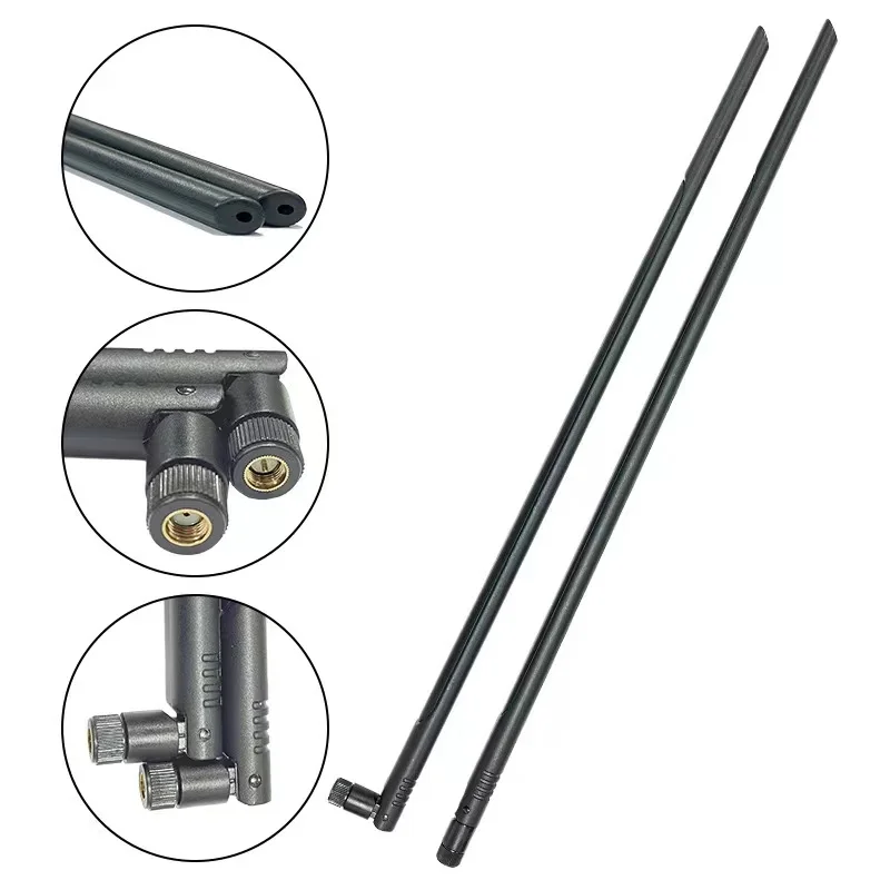 12dBi 2.4G 5.8G Dual Band WiFi Antenna SMA Male Omni High Gain Foldable Aerial f