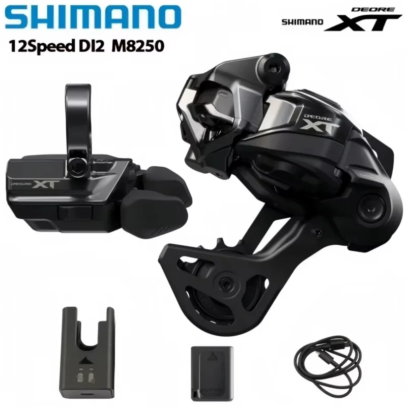 Shimano NEW Deore XT Di2 M8250 12 Speed SW RD-M8250 SGS Wireless Electronic Shifting System Mountain Bike With EC-DN100 Charger