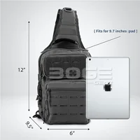 Tactical Sling Shoulder Bags Rover Chest Pack for Hunting Hiking EDC Backpack Molle Assault Range Bag Fit for 9.7"Pad 2