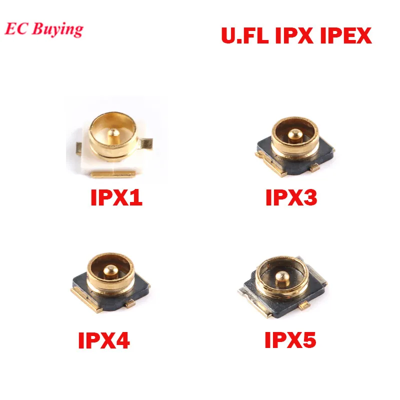 10 Pz Ipx1/Ipx3/Ipx4/Ipx5 Ufl Seat Ipex / Ipx Connettore U.Fl-R-Smt Rf Coassiale Contor Smd Smt Saldatura Pcb Antenna Presa Jack