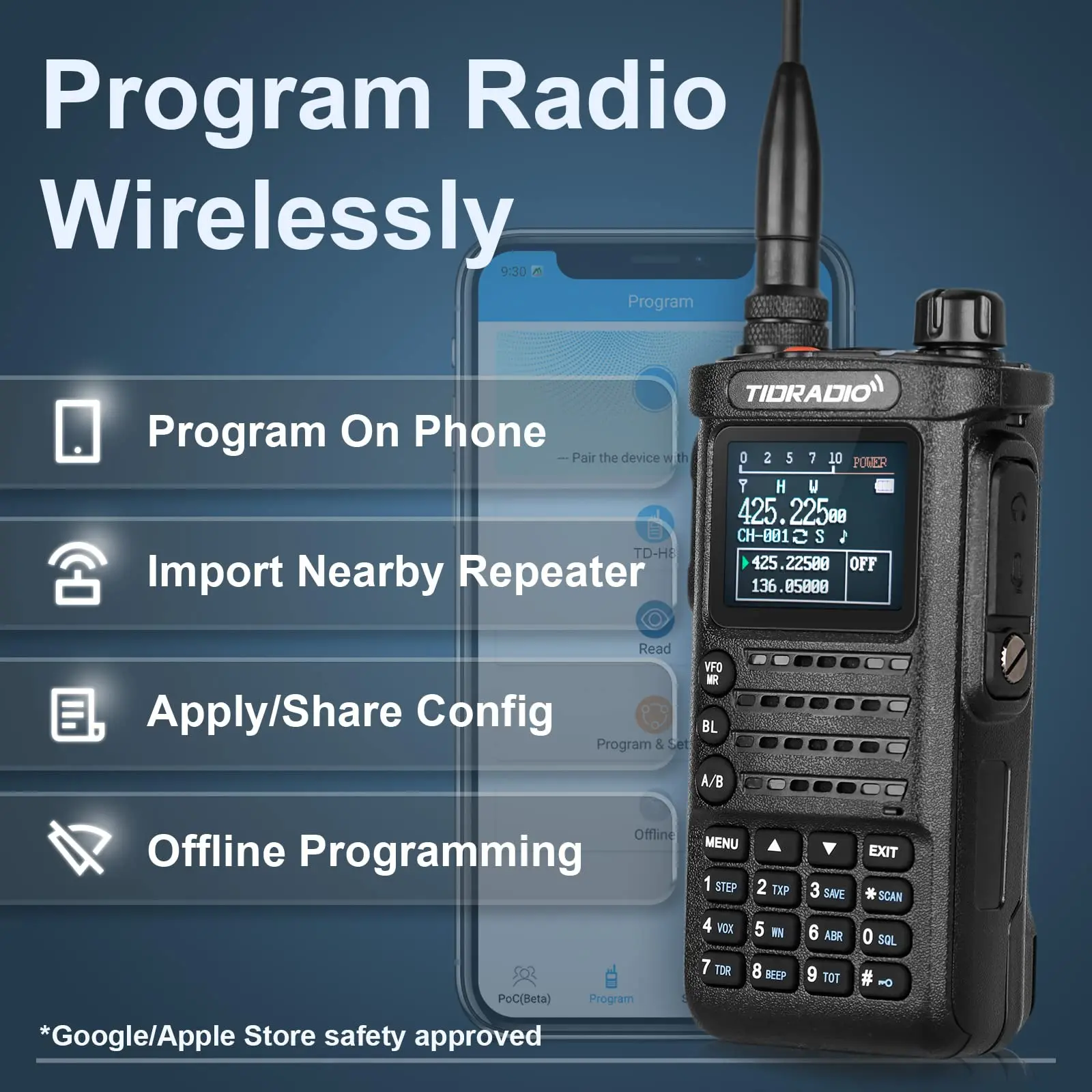 Рисунок 3 - TIDRADIO 10 Вт Walkie Talkie большой