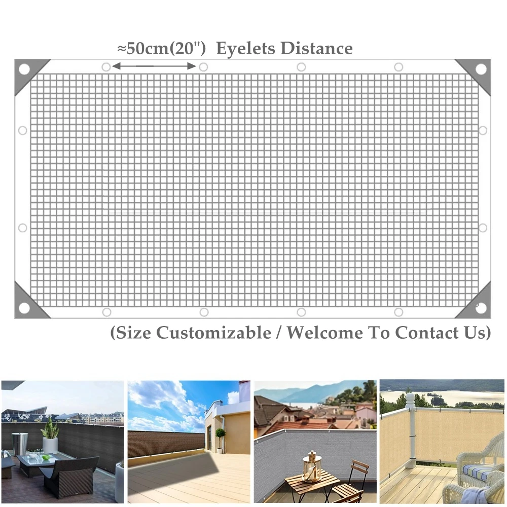 Versatile Outdoor Privacy Sunshade and Garden Shelter Netting