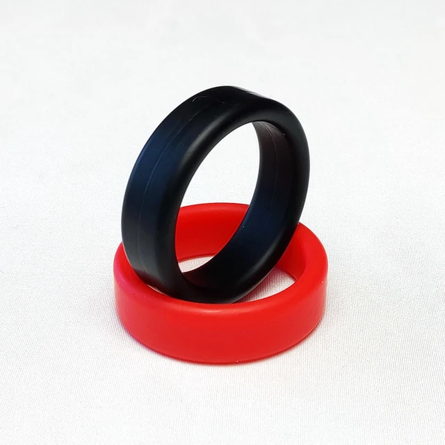 Scrotal Binding Testicle Stretcher Silicone Scrotum Cock Penis Ring Sex Toy  Red